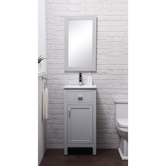 Breakwater Bay Alessandro 16'' Free Standing Single Bathroom Vanity